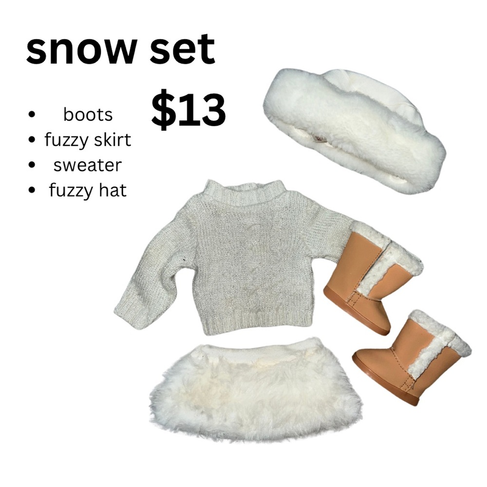 American girl doll winter set